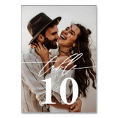 Numéro De Table Mariage Moderne 2-Photos (Dos)