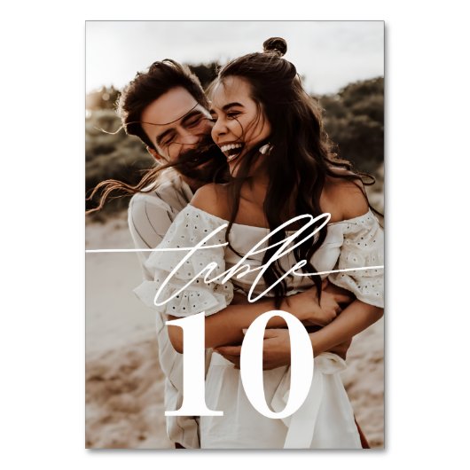 Numéro De Table Mariage Moderne 2-Photos (Par défaut)