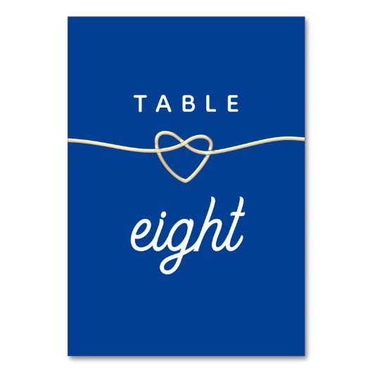 Numéro De Table Mariage Moderne Bleu (Par défaut)