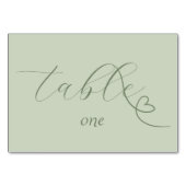 Numéro De Table Mariage moderne Colorblock | Lumière (Dos)