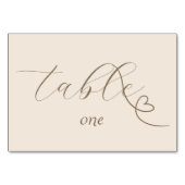 Numéro De Table Mariage moderne Colorblock | Neutre (Devant)