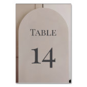 Numéro De Table Mariage Moderne Luxueux en Arche (Dos)