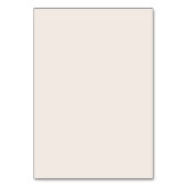 Numéro De Table Mariage Moderne Minimaliste Écriture Beige (Dos)