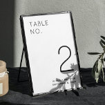 Numéro De Table Mariage moderne minimaliste noir et blanc<br><div class="desc">Numéro de table minimaliste moderne et simple en noir et blanc. Veuillez me contacter si vous avez besoin d'autres articles.</div>