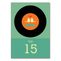 Mariage moderne Retro Vinyl Record