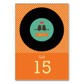 Numéro De Table Mariage moderne Retro Vinyl Record (Par défaut)