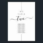 Numéro De Table Mariage monogramme moderne minimaliste en ligne<br><div class="desc">Un design minimaliste moderne en ligne monogramme mariage. Un design simple en ligne monogrammed qui utilise vos initiales pour créer un monogramme classique élégant. Un charmant design mariage moderne noir et blanc avec une typographie de script classe. Un élégant numéro de table mariage à thème avec des éléments modernes. Des...</div>