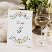 Numéro De Table Mariage Motif classique complexe de géométrie vint