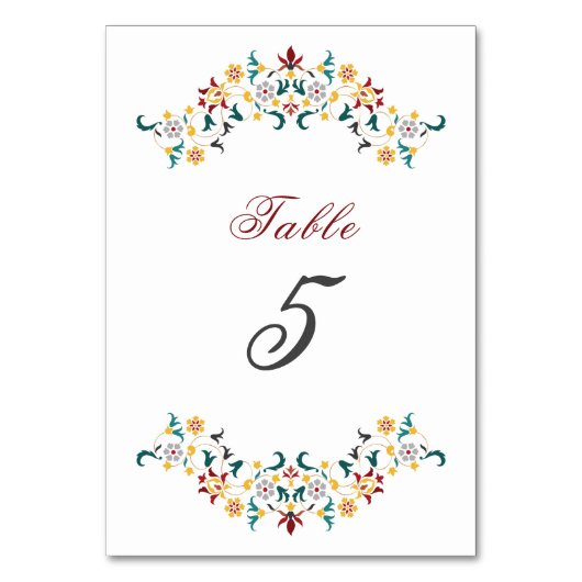Numéro De Table Mariage Motif classique complexe de géométrie vint (Par défaut)