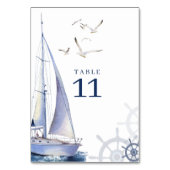 Numéro De Table Mariage nautique (Dos)