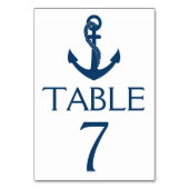Numéro De Table Mariage nautique Numéro de tableau Marine Ancre Pl (Par défaut)