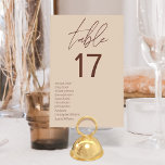 Numéro De Table Mariage neutre minimaliste en terre cuite Boho<br><div class="desc">Ces numéros minimalistes en terre cuite de mariages neutres en terre cuite sont la façon idéale d'ajouter une touche de style et de sophistication à votre grand jour. Les chiffres sont faits de terre cuite de haute qualité et seront certainement derniers pour les années à venir. Elles sont également légères...</div>
