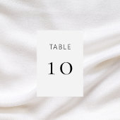 Numéro De Table Mariage noir blanc