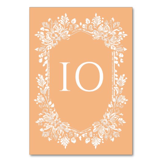 Numéro De Table Mariage Norwich (Dos)