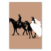 Numéro De Table Mariage occidental (Dos)