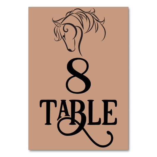 Numéro De Table Mariage occidental (Par défaut)