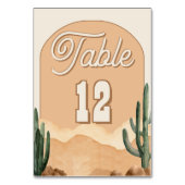 Numéro De Table Mariage ou Fête de Mariage Bohème Sud-Ouest Désert (Par défaut)