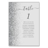 Numéro De Table Mariage Pailleté Gris Argent Clair (Par défaut)