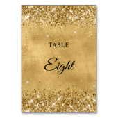 Numéro De Table Mariage Pailleté Or (Dos)
