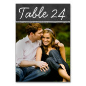 Numéro De Table Mariage Photo Ardoise Rustique (Par défaut)