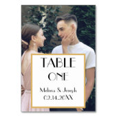 Numéro De Table Mariage photo Elegant Couple (Dos)