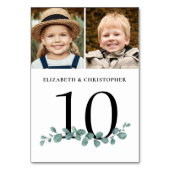 Numéro De Table Mariage photo Eucalyptus Numéro de tableau Signal (Par défaut)