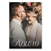 Numéro De Table Mariage photo moderne élégante (Par défaut)