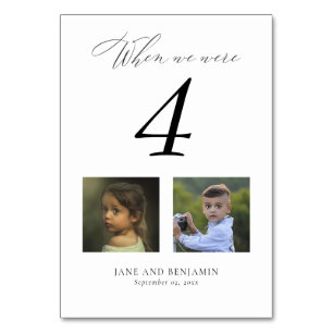 Numéro De Table Mariage photo pour enfants sympa numéros de tablea