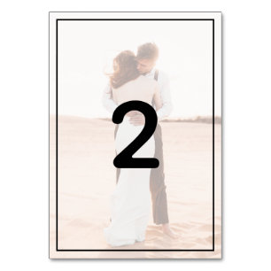 Numéro De Table Mariage photo simple et élégant