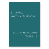 Numéro De Table Mariage Place cartes-Emerald Green- (Par défaut)