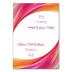 Numéro De Table Mariage Placer les cartes-Icône de porc -
