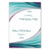 Numéro De Table Mariage Placer les cartes-Poisson Icon-Purple et T (Par défaut)