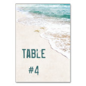 Numéro De Table Mariage plage avec Starfish (Par défaut)