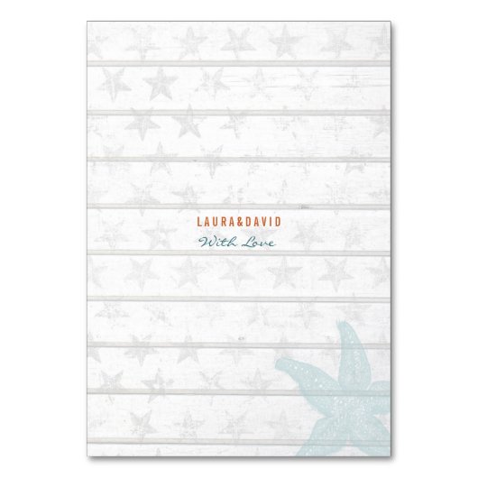 Numéro De Table Mariage plage | Paramètres de nom de table | Table (Dos)