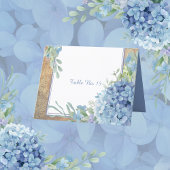numéro de table mariage poussiéreux Blue Hydrangea