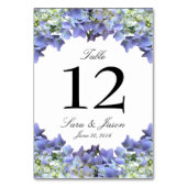 Numéro De Table Mariage Purple Hydrangea (Par défaut)