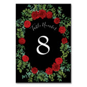 Numéro De Table Mariage Red Rose (Par défaut)