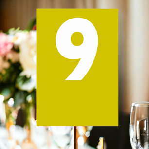 Numéro De Table Mariage rétro en gras
