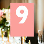 Numéro De Table Mariage rétro en gras<br><div class="desc">Numéro de table dans un style rétro coloré et audacieux Mariage Carte Place de Ricaso - ajoutez vos numéros de table à ces grandes cartes - parfait pour votre réception de mariage - conçu dans un style moderne et amusant - complique les autres produits de la collection</div>