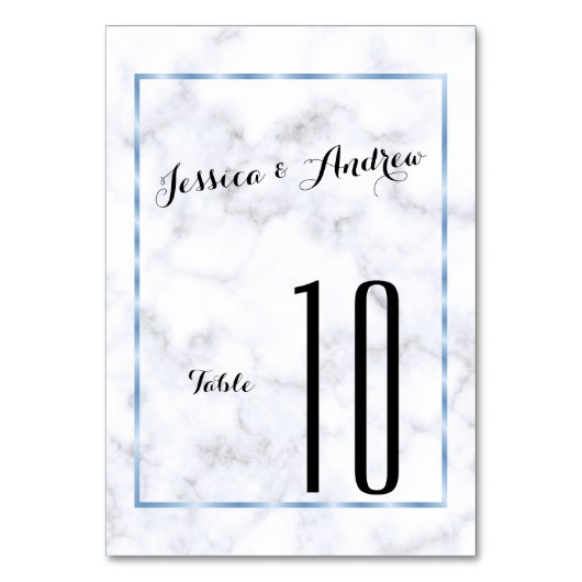 Numéro De Table Mariage Romantique Boule de Marbre (Par défaut)