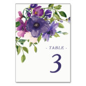 Numéro De Table Mariage Rose de Blue Violet Wild (Par défaut)
