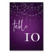 Numéro De Table Mariage Royal Purple String (Par défaut)