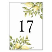 Numéro De Table Mariage rustique Citron vert Numéro de tableau (Par défaut)