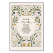 Numéro De Table Mariage Rustique Vert Fougère de la Forêt (Par défaut)