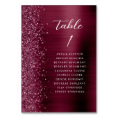 Numéro De Table Mariage Script Métallisé Paillettes Glamour Bourgo (Par défaut)