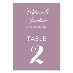 Numéro De Table Mariage simple blanc blanc poussiéreux et élégant
