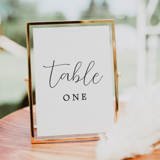 Numéro De Table Mariage simple et élégant