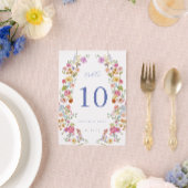 Numéro De Table Mariage Soft Garden Florals