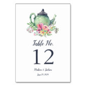 Numéro De Table Mariage Teapot (Par défaut)