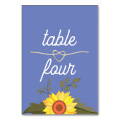 Numéro De Table Mariage tournesol (Par défaut)